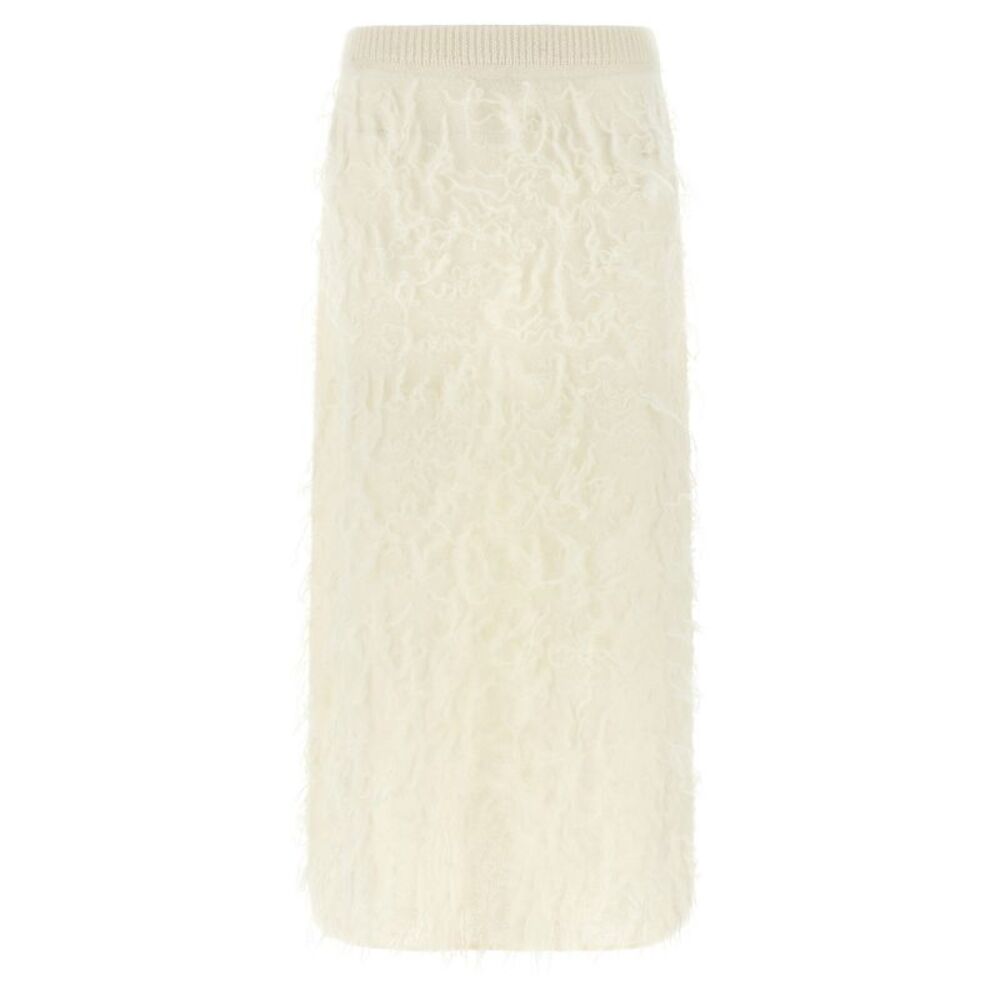 Fabiana Filippi White Fabric Midi Women's Skirt